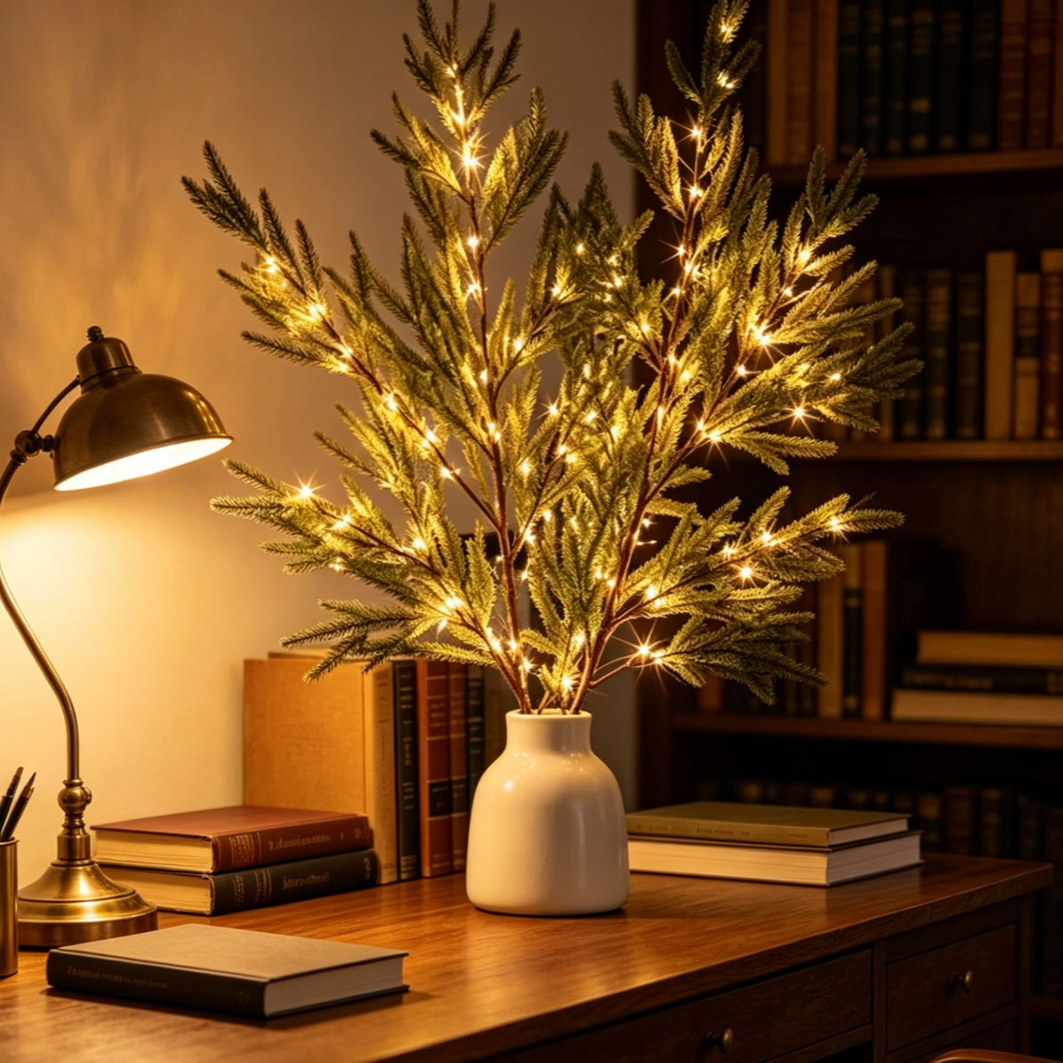 Artificial Lighted Pine Branches
