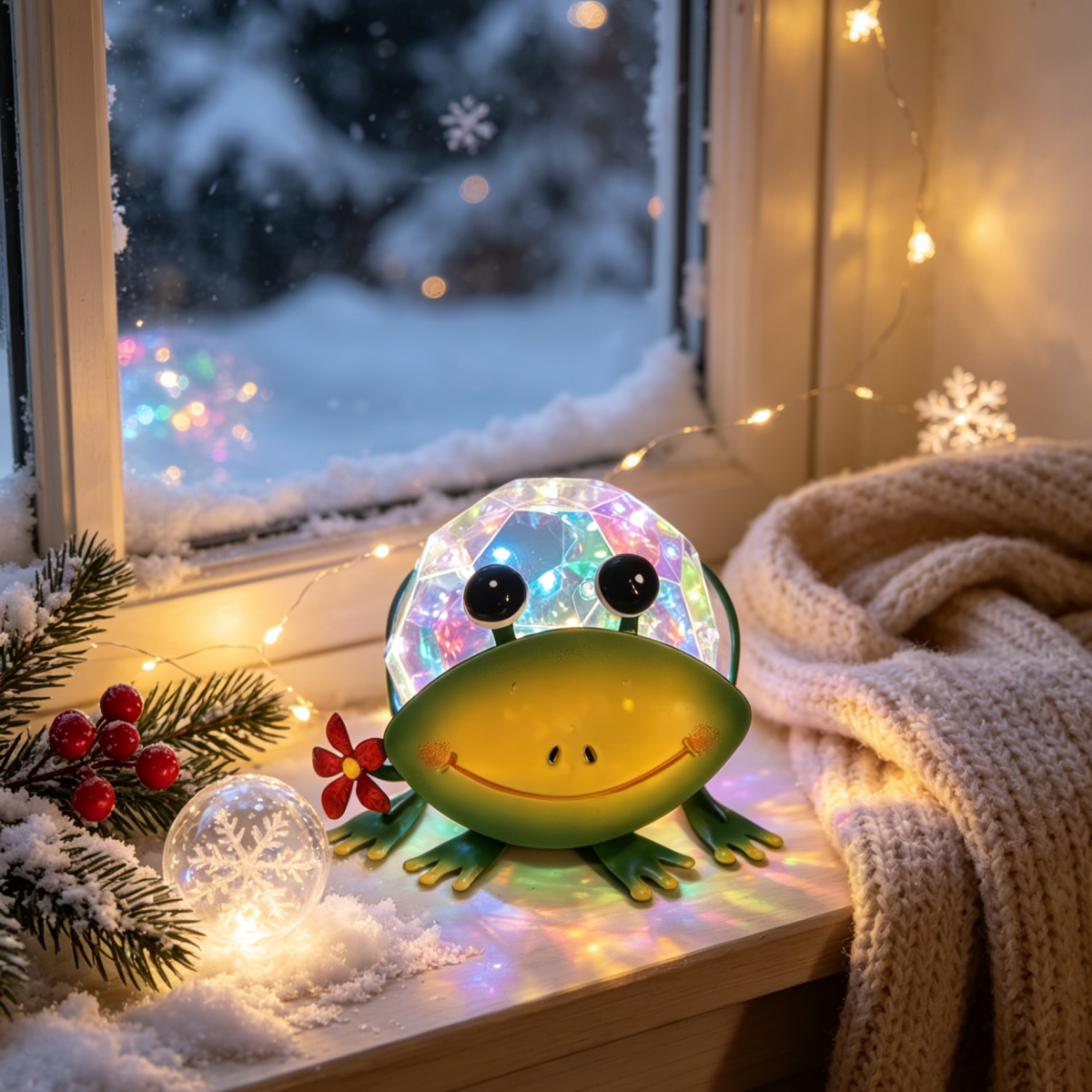 Frog Rainbow Solar Light