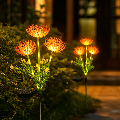 Solar Sunflower Garden Light