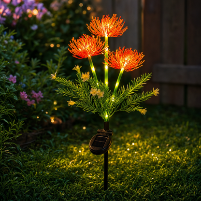 Solar Sunflower Garden Light