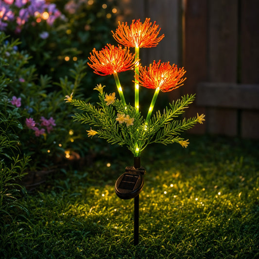 Solar Sunflower Garden Light