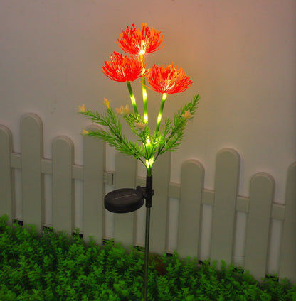 Solar Sunflower Garden Light