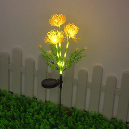 Solar Sunflower Garden Light