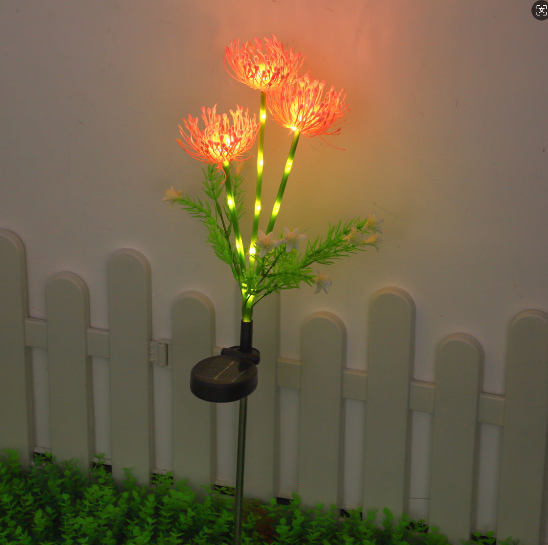 Solar Sunflower Garden Light