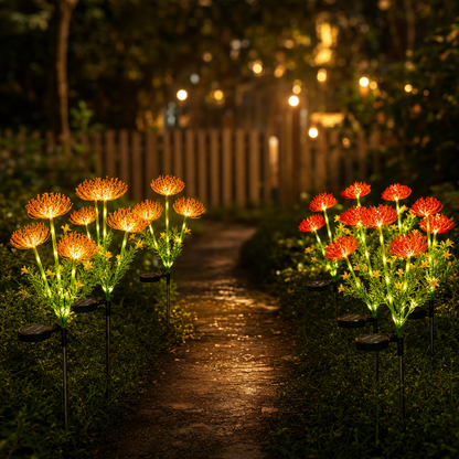 Solar Sunflower Garden Light