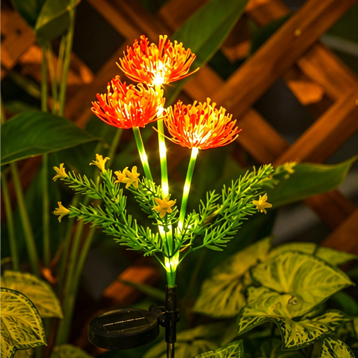 Solar Sunflower Garden Light