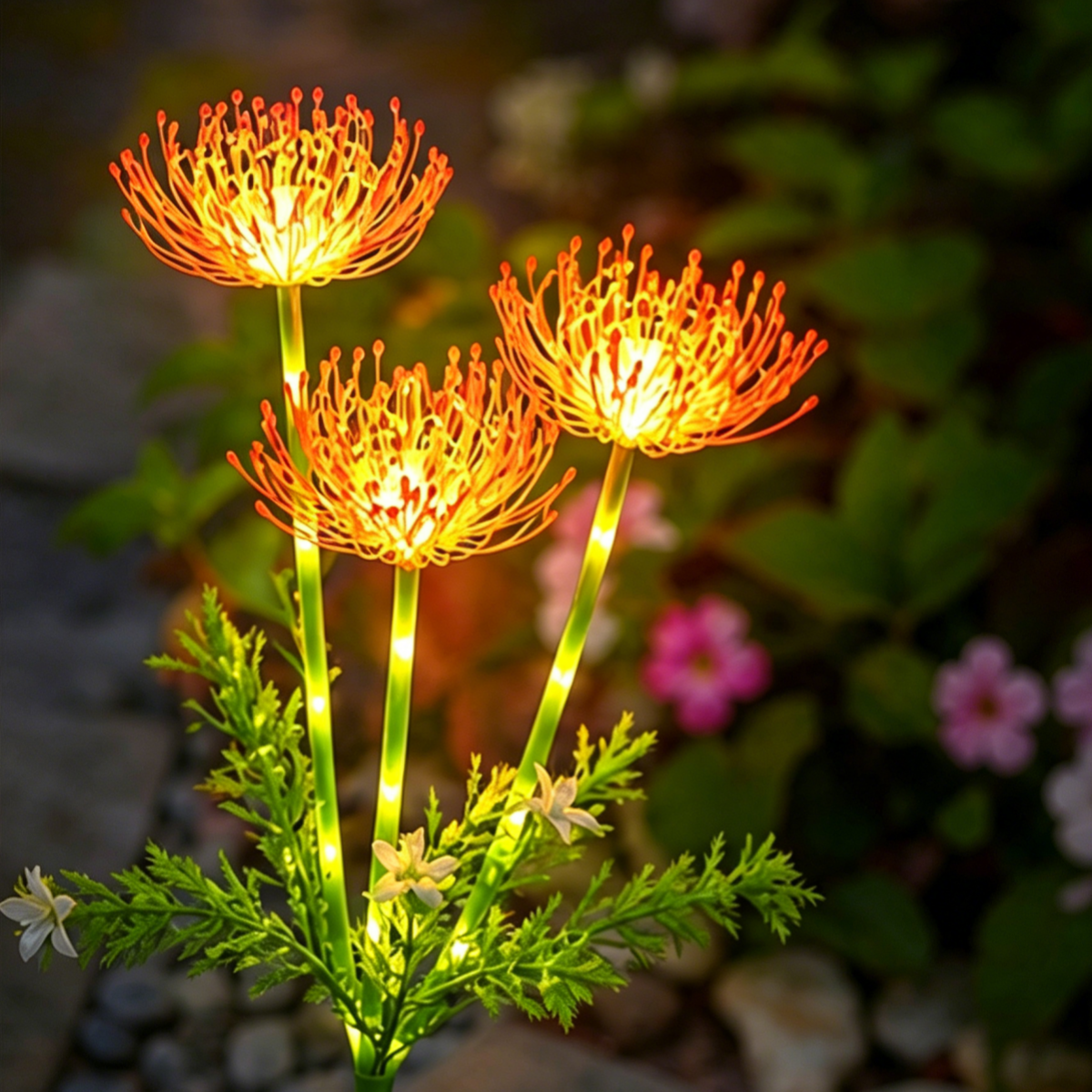 Solar Sunflower Garden Light