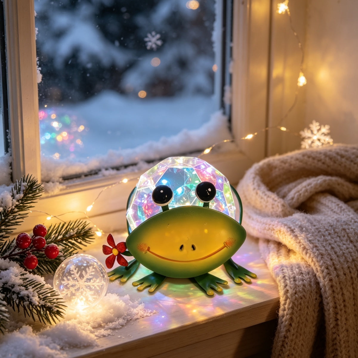 Frog Rainbow Solar Light