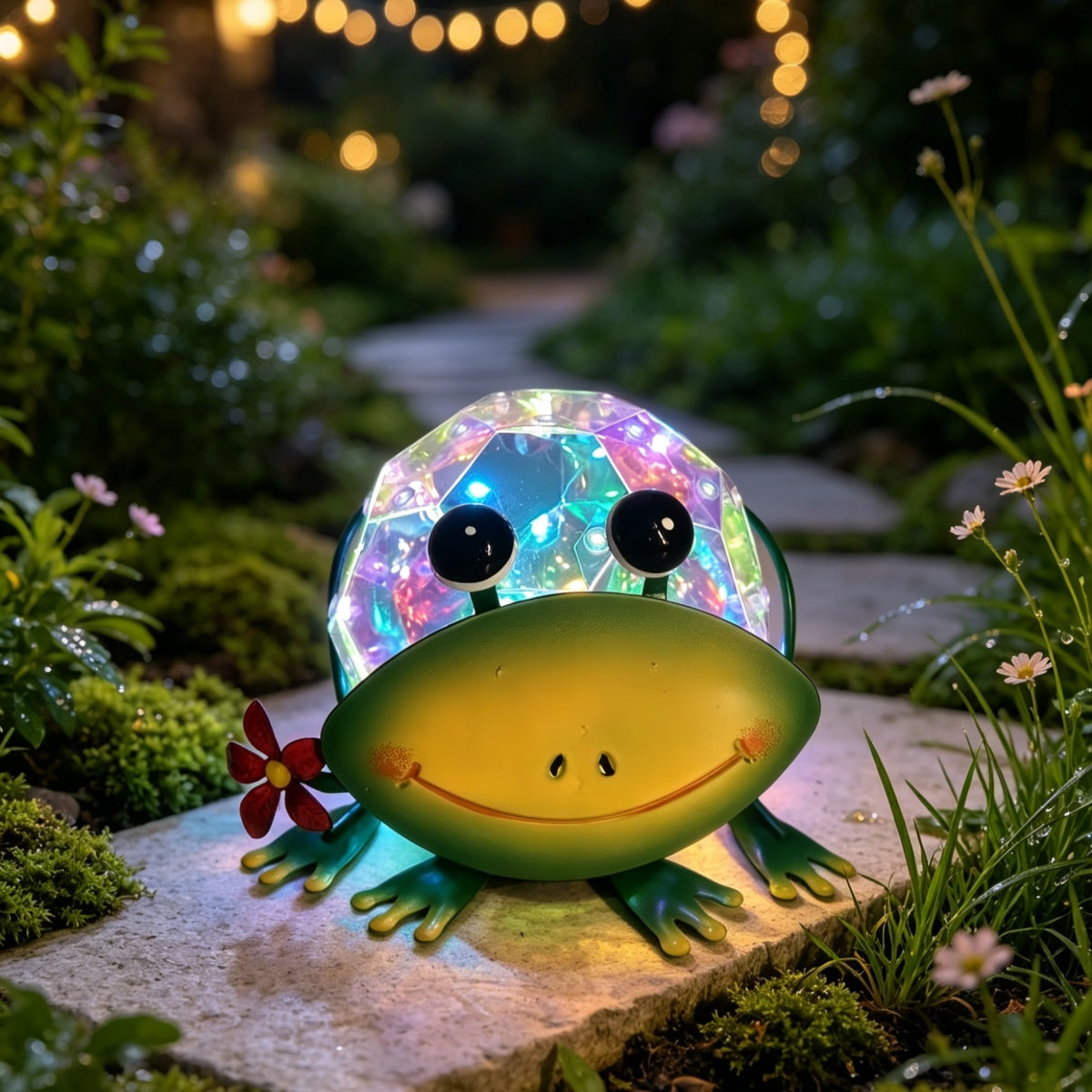 Frog Rainbow Solar Light