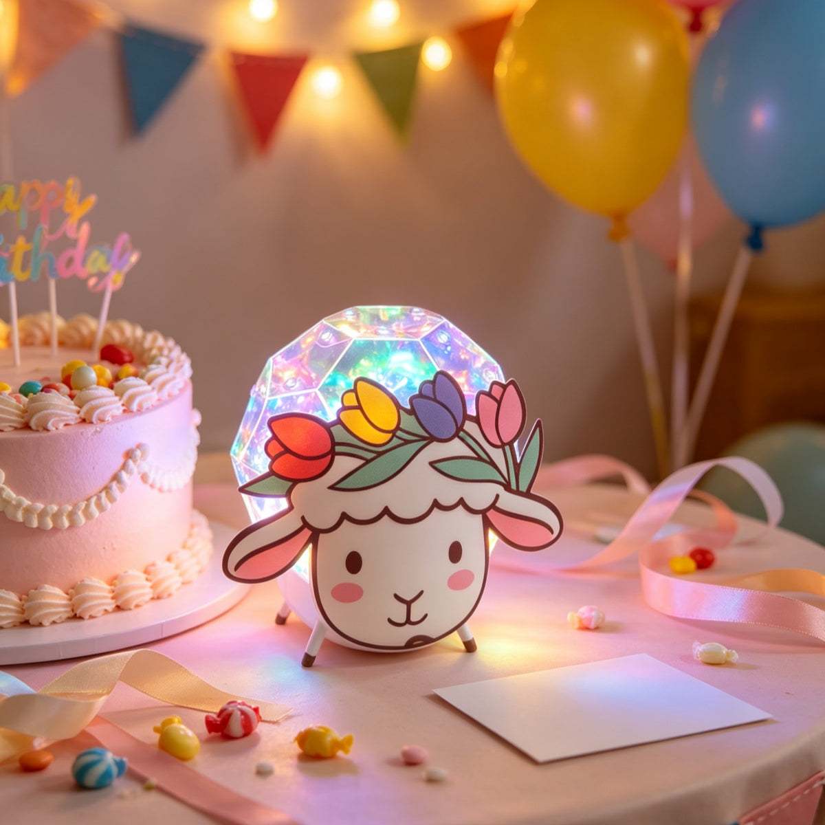 Sheep Rainbow Solar Light