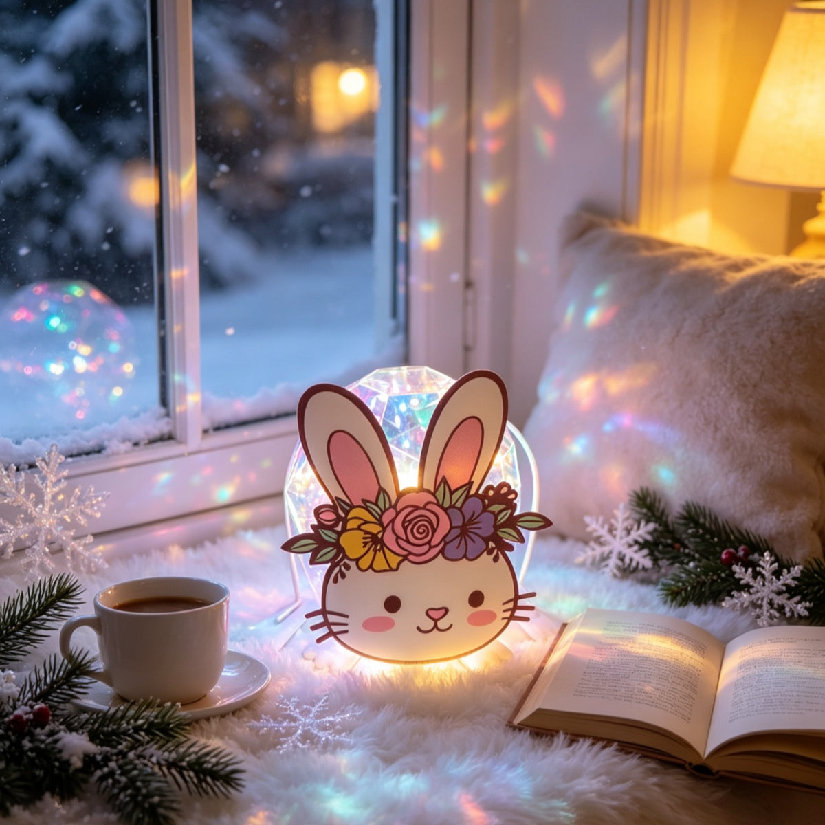 Rabbit  Rainbow Solar Light