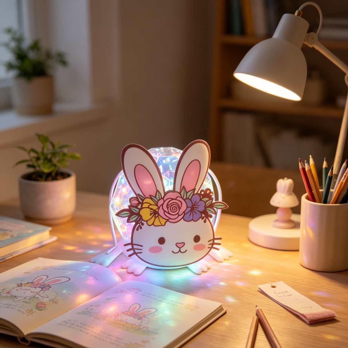 Rabbit  Rainbow Solar Light