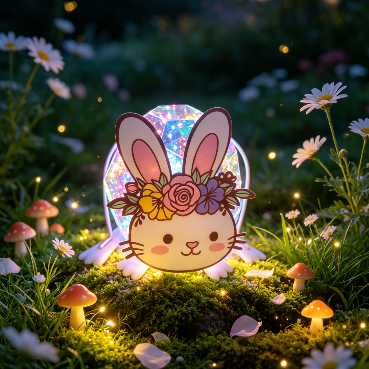 Rabbit  Rainbow Solar Light