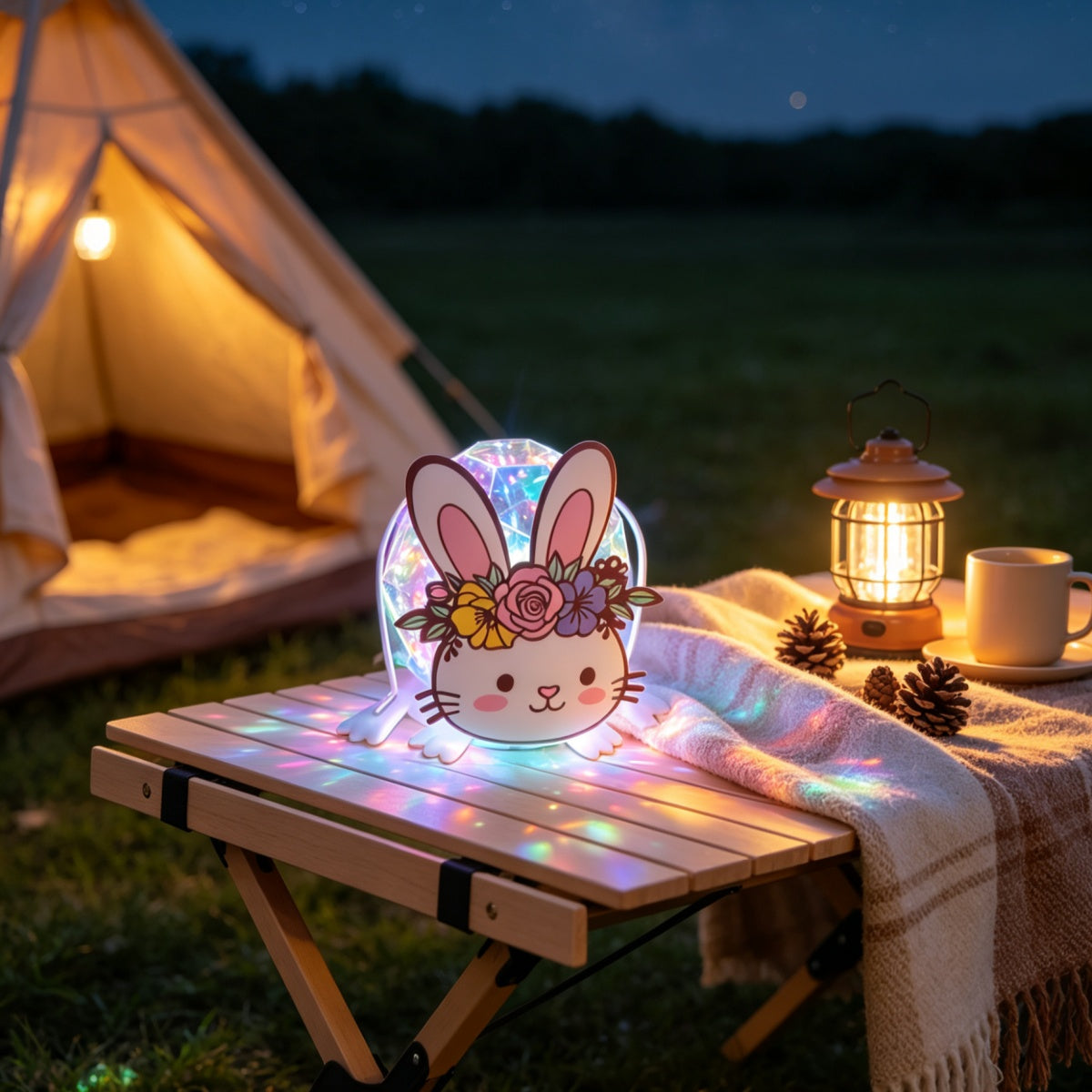Rabbit  Rainbow Solar Light