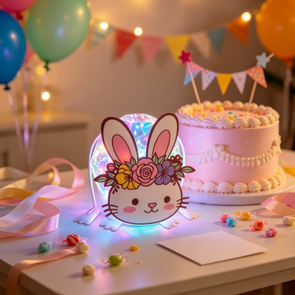 Rabbit  Rainbow Solar Light